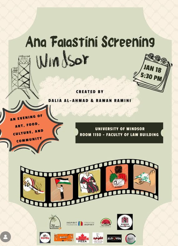Ana Falastini Documentary Canada Tour Windsor