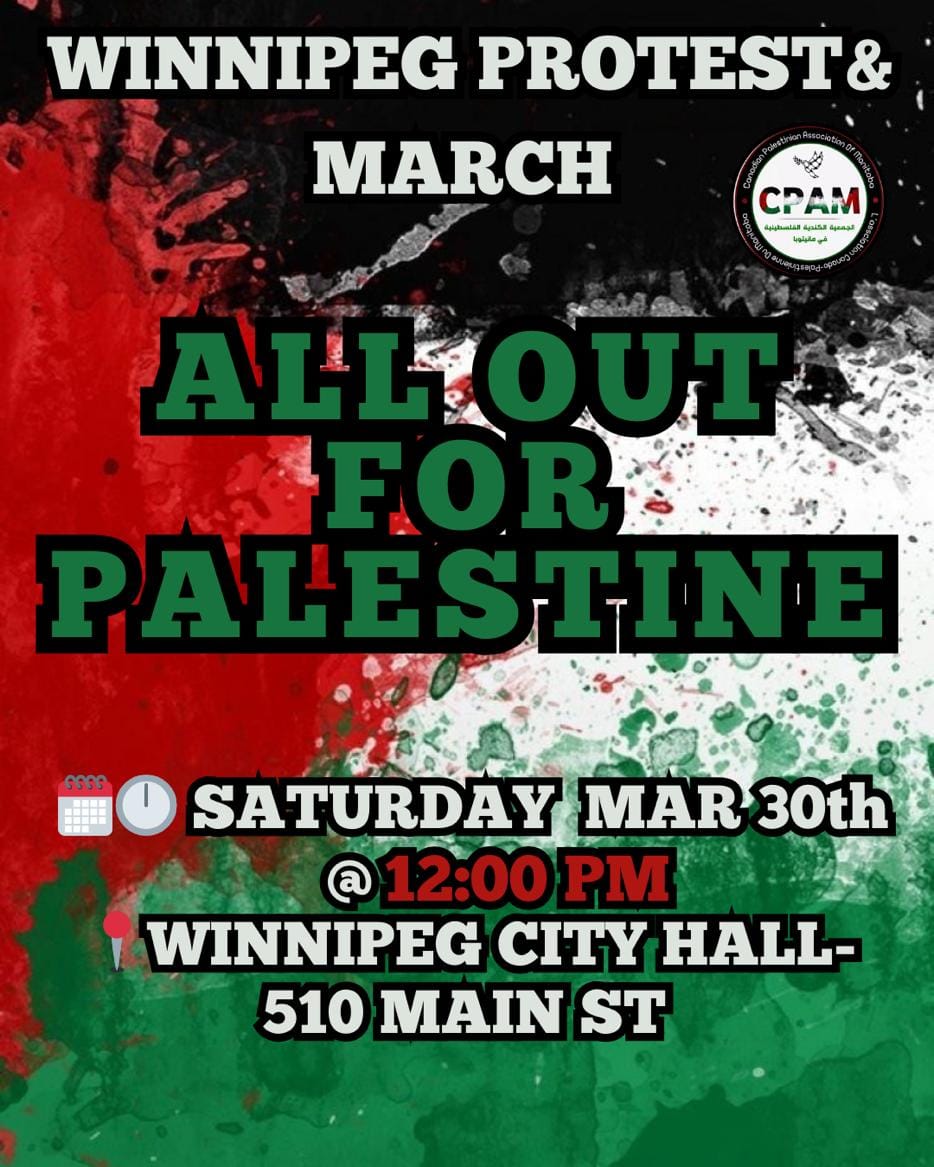 Winnipeg Protest All Out for Palestine