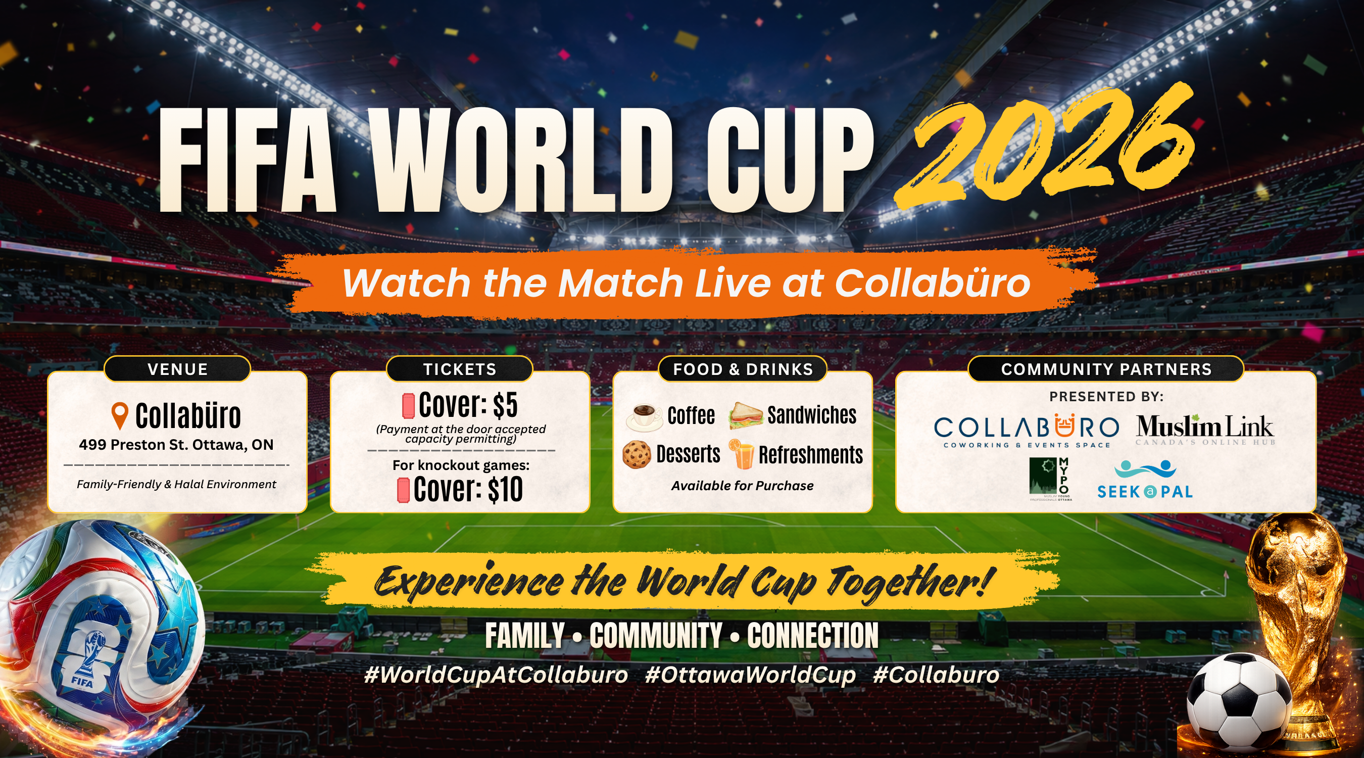 Watch the World Cup Together at Collaburo: Bring Your Family and Friends to Cheer On Your Team