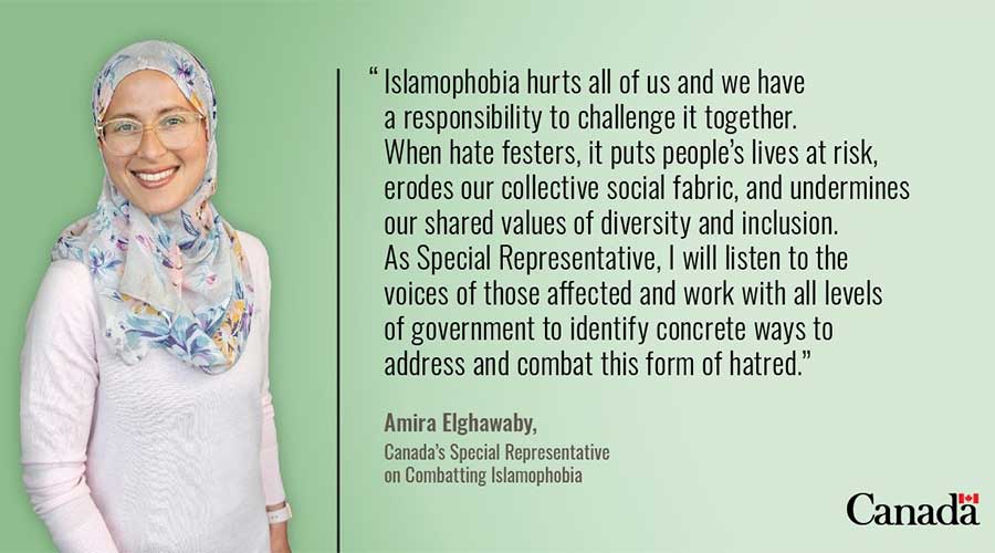 Prime Minister announces appointment of Canada’s first Special Representative on Combatting Islamophobia