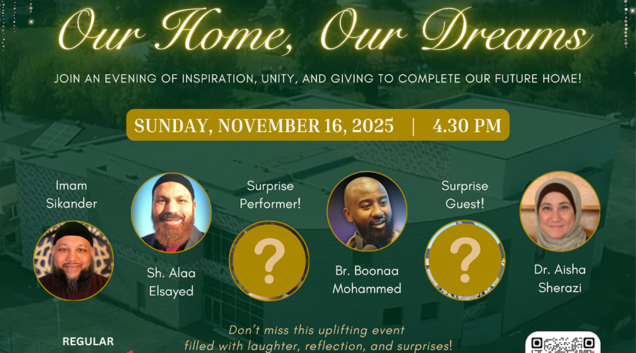 Join the Fundraising Dinner for Kanata Muslim Association's New Masjid in Ottawa”
