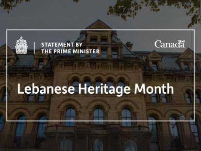 Statement by the Prime Minister on Lebanese Heritage Month