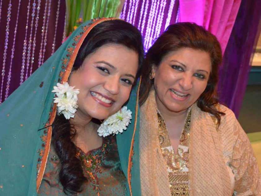 Nargis Yousuf of Al Nisa with one of her brides.