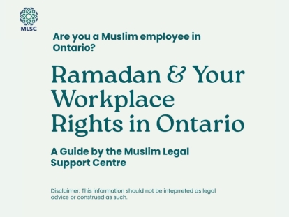 Ramadan and Your Workplace Rights in Ontario for Muslim Employees