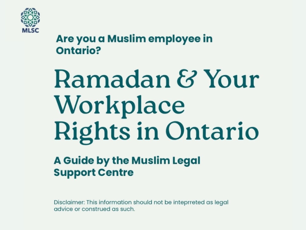 Ramadan and Your Workplace Rights in Ontario for Muslim Employees