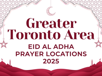 Greater Toronto Area Eid al Adha Prayer Locations 2025