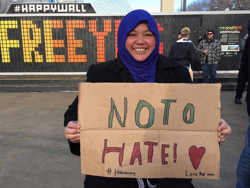 Originally from Singapore, Wati Rahmat volunteers with various social justice initiatives in Edmonton, Alberta.