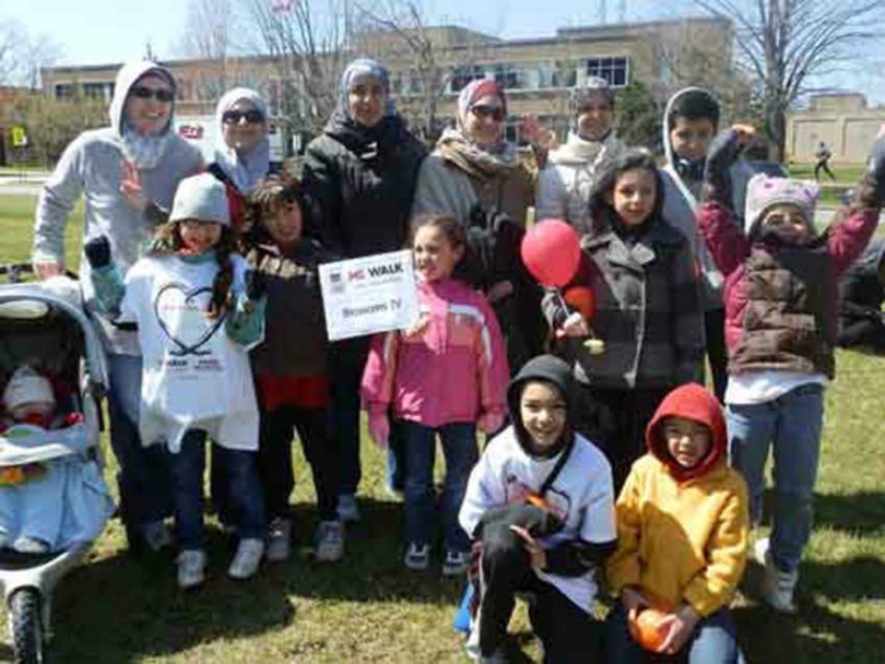 Women &amp; children walk for MS