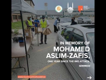 In Memory of Mohamed Aslim-Zafis One Year Since the IMO Attack: Food Drive, Donations, Letter-Writing Campaign