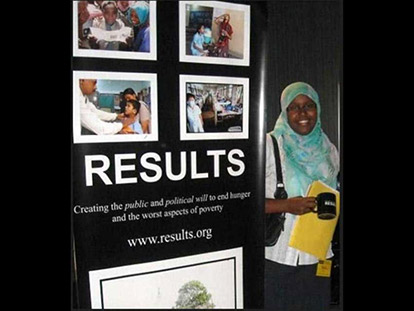 Sadia Jama is a volunteer with RESULTS Canada