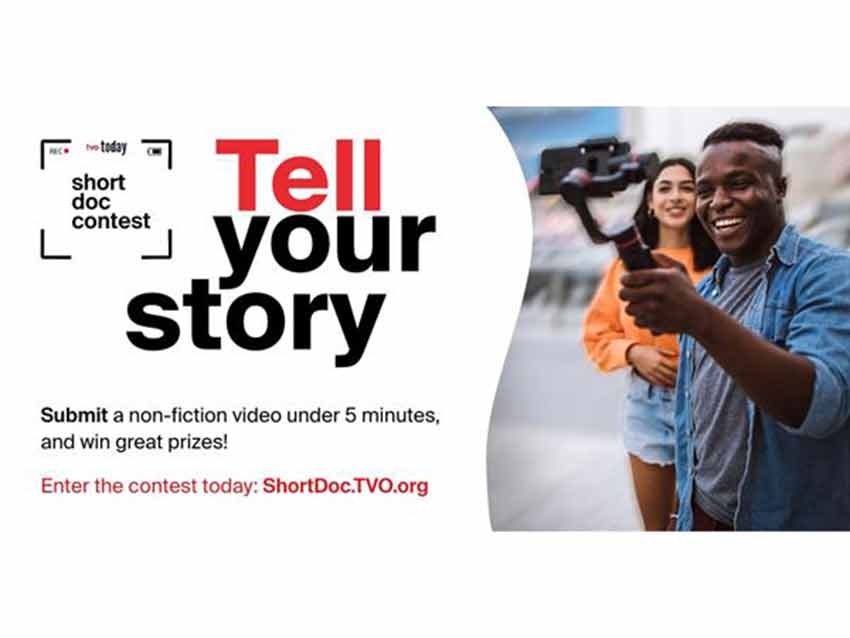 Calling all non-fiction storytellers! The 2022 TVO Today Short Doc Contest is now open for entries