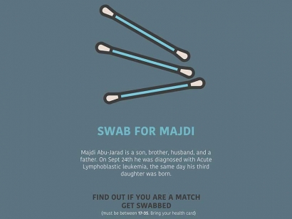 Can You Help Save an Ottawa Father&#039;s Life? Swab for Majdi with Canadian Blood Services