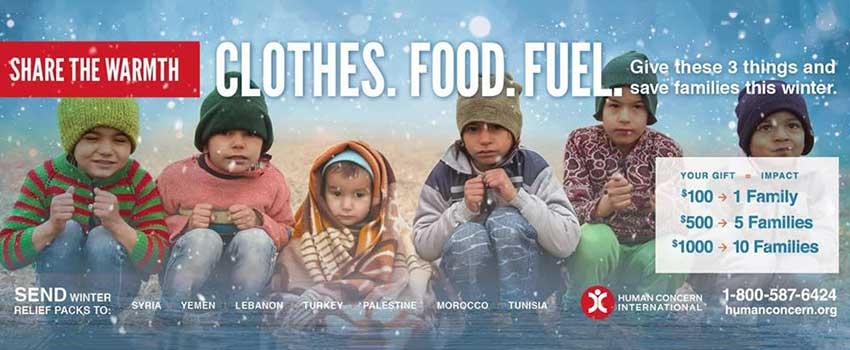 Support Human Concern International's Winter Survival Fund