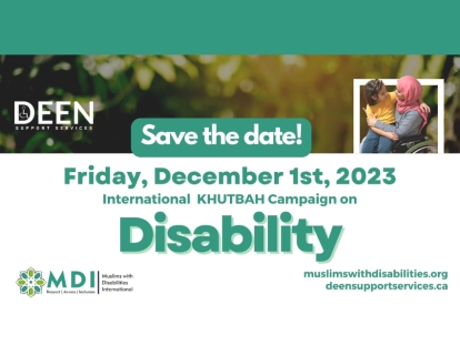 Imams and Khateebs! Join the Khutbah on Disability Campaign December 1
