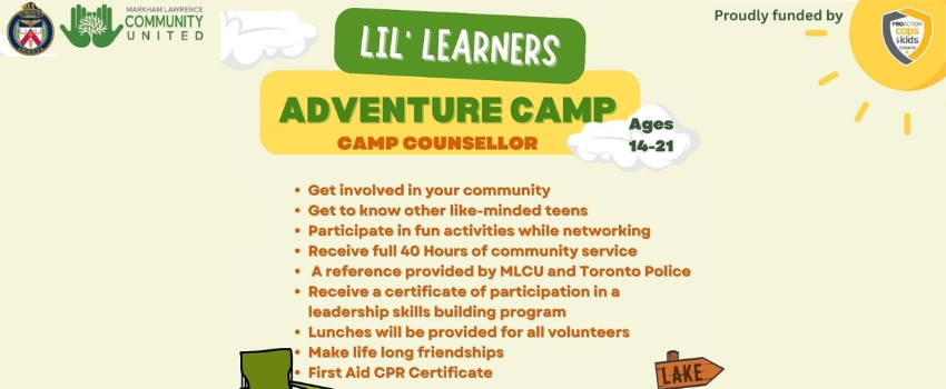 Volunteer Summer Camp Counsellors Needed (Ages 14 to 21) for Lil Learners Outdoor Adventure Camp