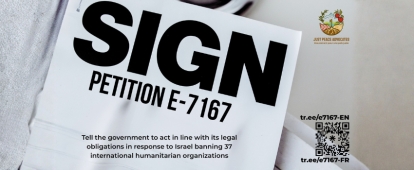 Sign Petition: Canada Must Act Against Banning of Aid Orgs in Palestine