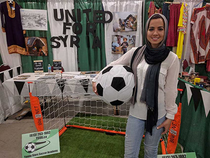 Rayanne Bendaoud is organizing the United for Syria Soccer Tournament on Saturday, July 23rd to raise money for refugees
