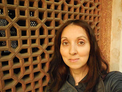 Canadian poet Rahat Kurd, photographed here in Delhi, explores the legacy of the partition of India and Pakistan in Cosmophilia.