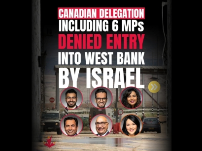 CJPME condemns Israel&rsquo;s denial of entry to Canadian politicians
