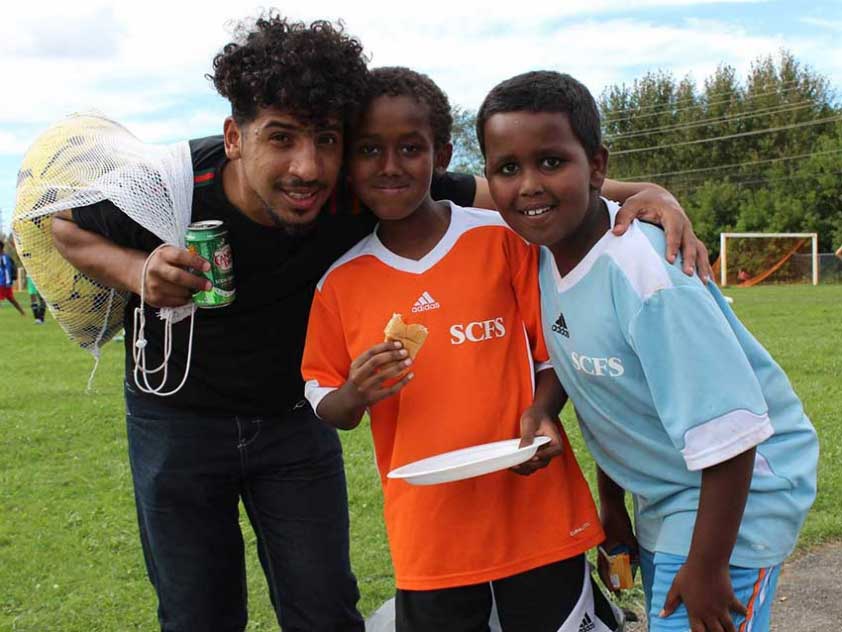 Members of the Somali Centre for Family Services Soccer League