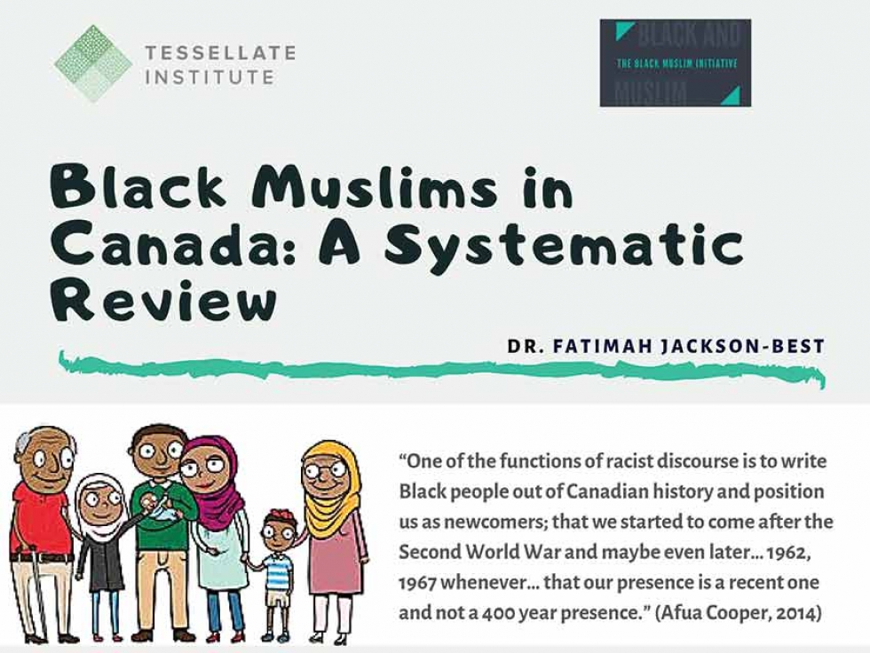 Image from the Infographic that accompanies &quot;Black Muslims in Canada: A Systematic Review of Published and Unpublished Literature&quot;.