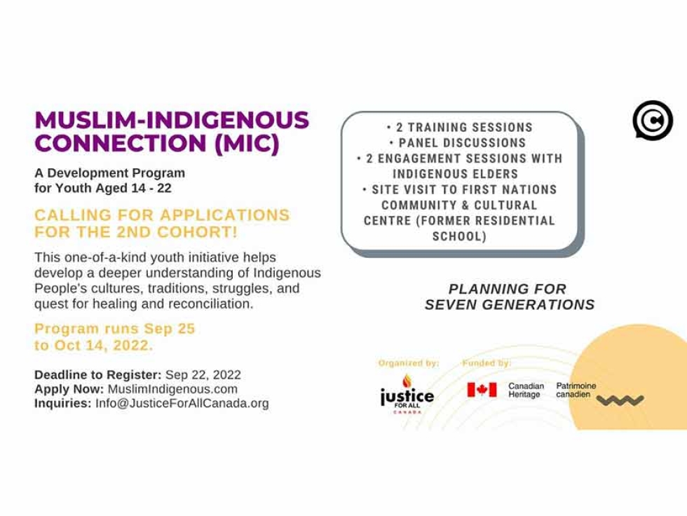 Muslim-Indigenous Youth Project Re-Launches With Support From Community and Canadian Government