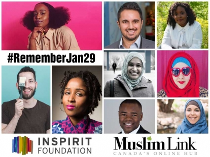 Muslim Link partnered with Inspirit Foundation to commemorate the first anniversary of the Quebec Mosque attack