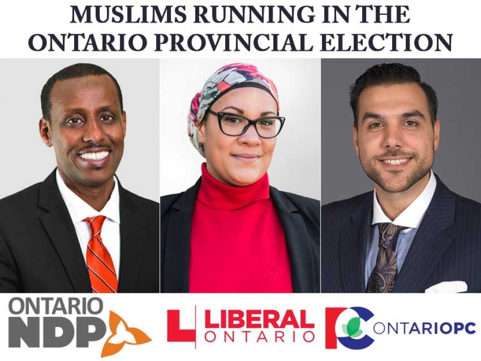 Muslims are running in the three major Provincial Political Parties for the 2018 Ontario election
