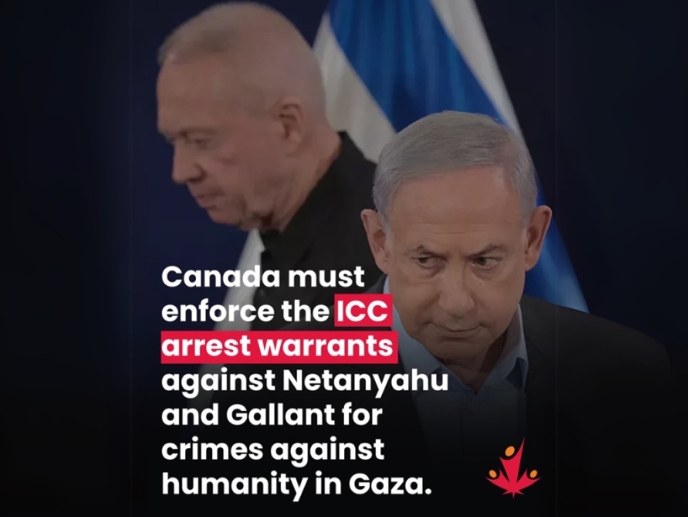 Canadians for Justice and Peace in the Middle East (CJPME) Welcomes ICC Arrest Warrants against Israel’s Netanyahu and Gallant