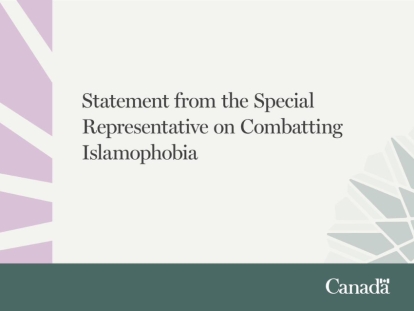Statement from the Special Representative on Combatting Islamophobia on the Third Anniversary of the London Family Attack