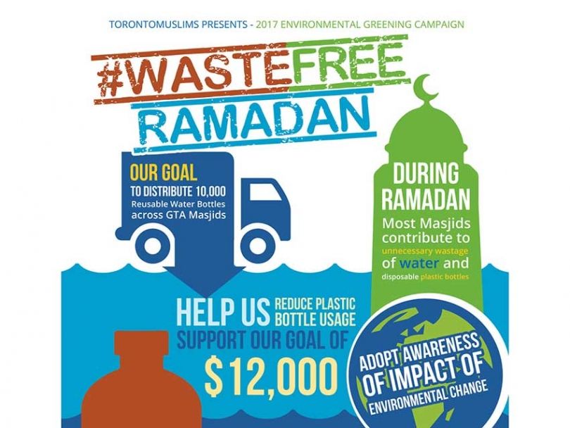 #WasteFreeRamadan has distributed 10,000 free Eco-friendly reusable drinking containers across Muslim places of worship in Toronto and the GTA.