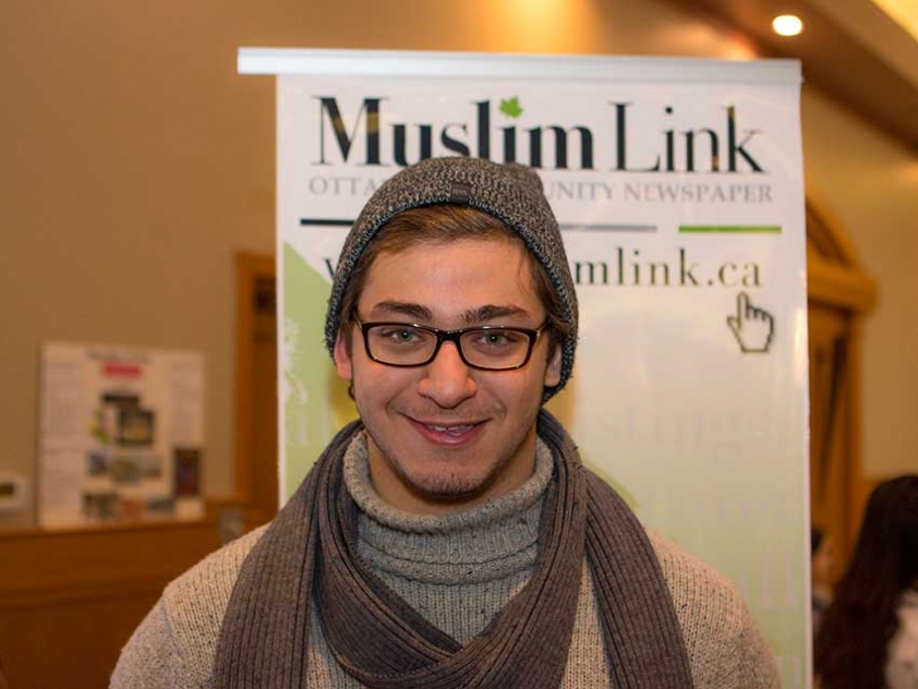Mohamed Koussey at the Arabian Canadian Bazaar on January 18 2015.