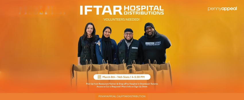 Penny Appeal Canada Hospital Iftar Distributions in Downtown Toronto