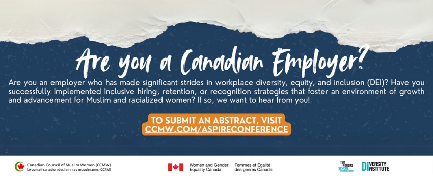 Canadian Council of Muslim Women (CCMW) ASPIRE Conference Callout for Employers