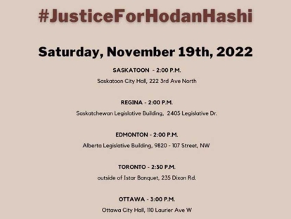 Vigils Across Canada This Weekend Call for Justice After the Killing of Hodan Hashi