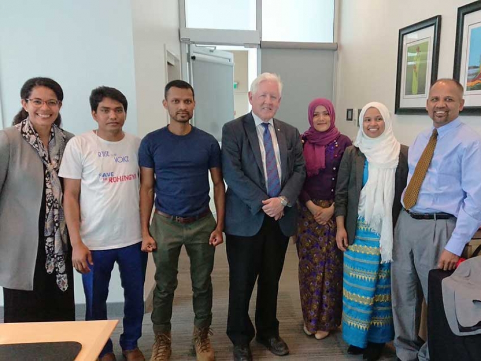 Members of the Rohingya Human Rights Network meeting with Bob Rae, Canada&#039;s Special Envoy to Myanmar.