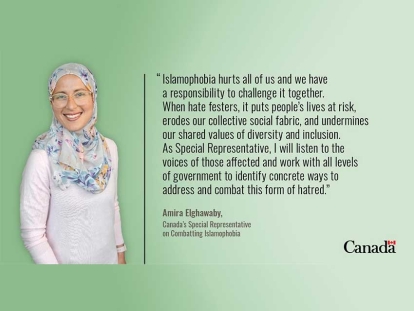 Prime Minister announces appointment of Canada’s first Special Representative on Combatting Islamophobia