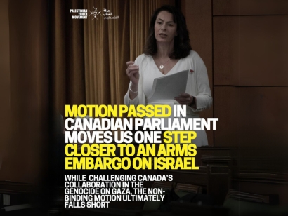 Palestinian Youth Movement: Motion Passed In Parliament Moves Us One Step Closer An Arms Embargo on Israel