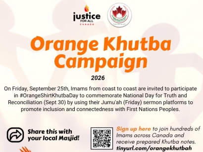 Call on Imams to Join National Orange Khutbah Day 2026 This Jummah (September 25)