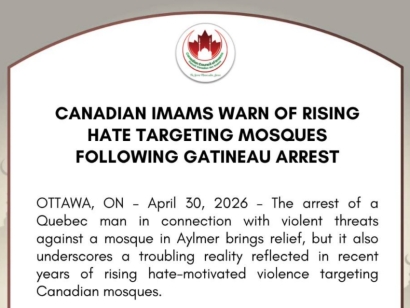 Canadian Imams Warn of Rising Hate Targeting Mosques Following Gatineau Arrest