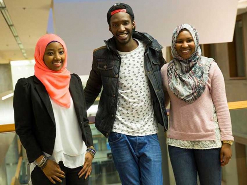 Aissatou Bah, Abdoulaye Sow, and Halima Moumouni appear in a video aimed at showing solidarity with the victims of terrorism in West Africa. 