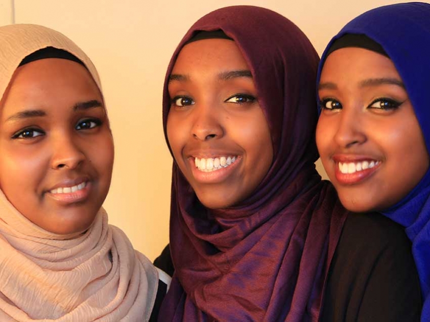 The team behind Qurtuba Publishing House: Sisters Hodan Ibrahim, Ilhan Ibrahim, and Ayan Ibrahim