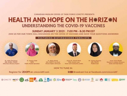 Watch the Canadian Muslim COVID-19 Task Force Virtual Town Hall on Understanding the COVID-19 Vaccines
