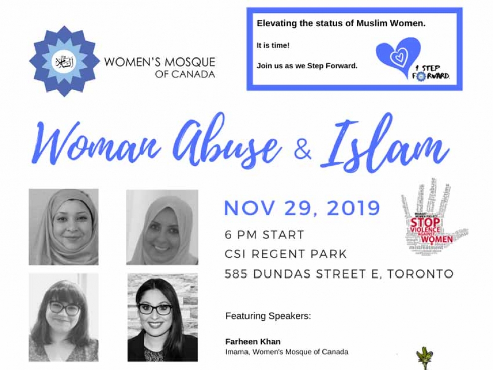 Learn about Woman Abuse and Islam on November 29 in Toronto