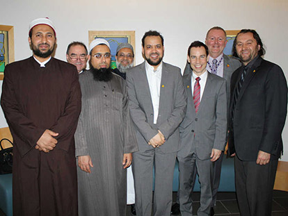 Local imams and CHEO representatives at the inauguration of the newly renovated Interfaith Prayer Room.