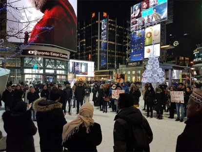 On December 15th 2017, friends and supporters held a vigil at Dundas Square to mark the one year anniversary of Soleiman Faqiri’s death.