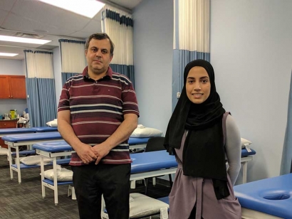 Physiotherapists Mohamed Fouda and Keltouma Nouah work at Prime Physio Plus in Ottawa.