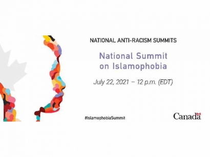 Government of Canada&#039;s National Summit on Islamophobia to be held Thursday July 22