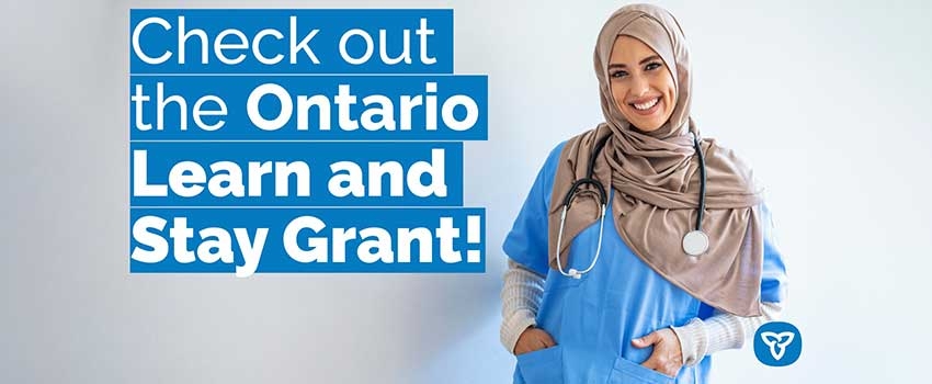 Ontario Learn and Stay Grant for Careers in Health Care