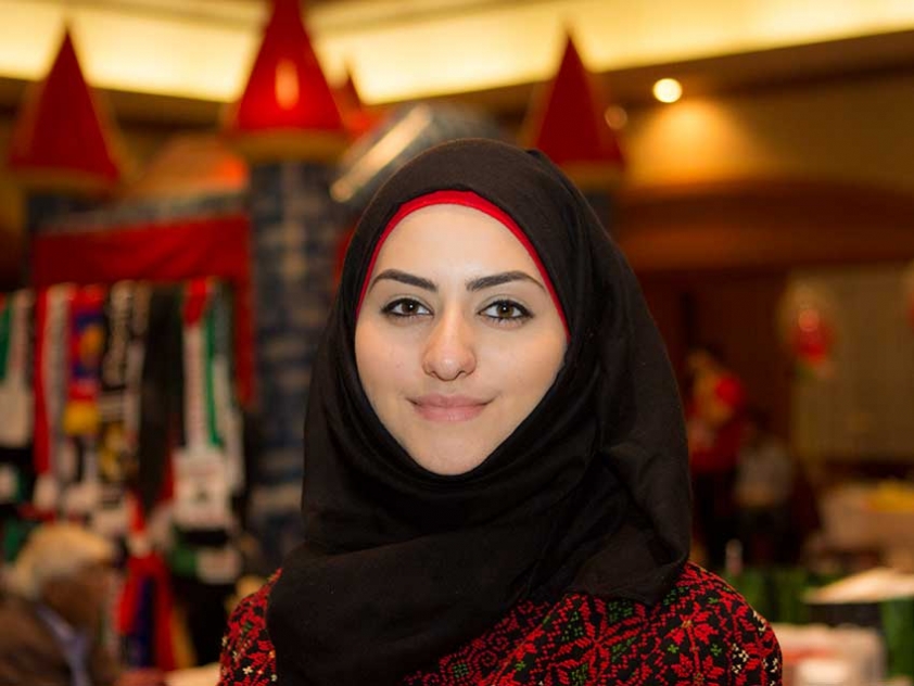 Hind Al Hassoun at the Arabian Canadian Bazaar on January 18 2015.